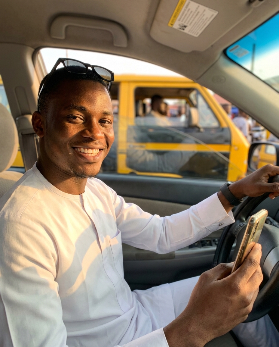 smiling_nigerian_driver_in_lagos_traffic_selfie
